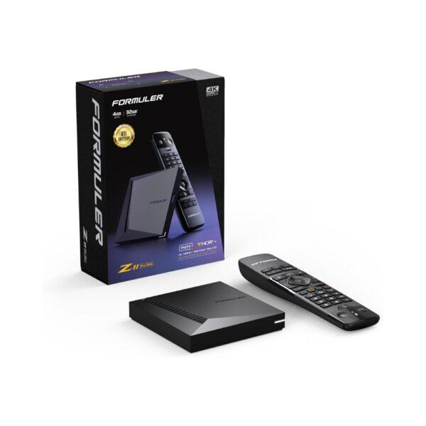 Formuler Z11 Pro Max – Android 11 Streaming Box | 4GB RAM, 32GB ROM, 4K UHD, WiFi 6 AX 2x2, Gigabit LAN, Bluetooth BT1 Remote