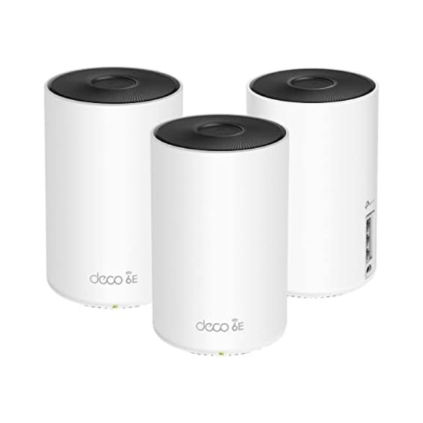 TP-Link Deco AXE5300 WiFi 6E Tri-Band Mesh System (3-Pack)  Whole Home Coverage, 5300 Mbps Speeds, Seamless Roaming, Connect 200+ Devices