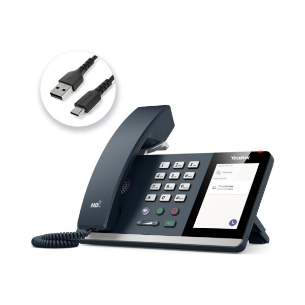 Yealink W76P IP DECT Phone Bundle W56H Handset with W70 Base, 10 SIP Accounts, 20 Simultaneous Calls, 2.4" Color Display, Long Battery Life
