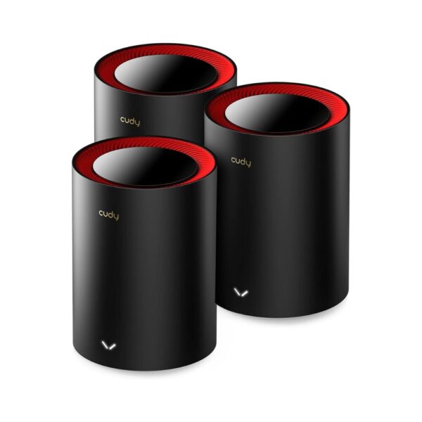 TP-Link Deco AXE5300 WiFi 6E Tri-Band Mesh System (3-Pack) – Whole Home Coverage up to 7,200 sq.ft, Speeds up to 5300 Mbps, Connect 200+ Devices, Seamless Roaming, AI-Driven Mesh, HomeShield Security