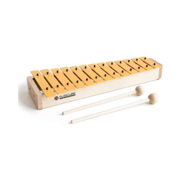 MUSICUBE 13-Key Wooden Xylophone for Kids – Educational Glockenspiel with Mallets, Musical Instrument Toy for Boys & Girls Age 3+, Perfect Birthday & Christmas Gift