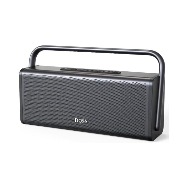 DOSS SoundBox XL Pro Bluetooth Speaker, 50W Stereo Sound with Extra Bass, 16H Playtime, Metal Body & Aluminum Alloy Handle, IPX5 Waterproof Portable Speaker for Home, Office, Backyard, Camping