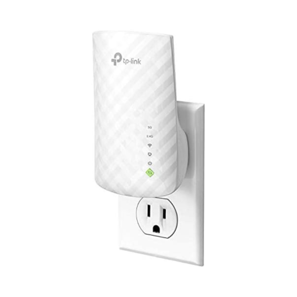 TP-Link WiFi Extender with Ethernet Port – Dual Band 2.4GHz/5GHz, Up to 1200 Sq.ft Coverage & 30 Devices, Signal Booster Amplifier, OneMesh Compatible (RE220)