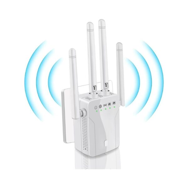 WiFi Extender Signal Booster for Home – Long Range Internet Repeater with Ethernet Port, Covers Up to 8,470 Sq.ft & 45+ Devices, Dual Mode (Repeater/AP), High-Speed 300Mbps, Secure WPA/WPA2