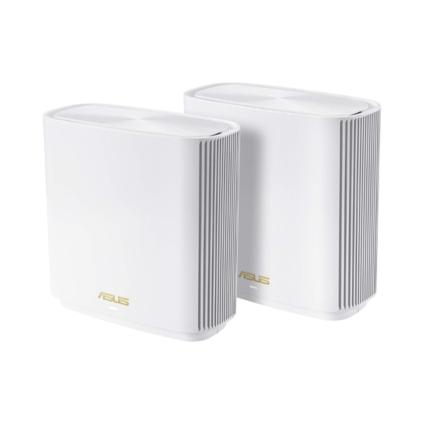 ASUS ZenWiFi AX6600 Tri-Band Mesh WiFi 6 System (XT8 2PK) - Whole Home Coverage up to 5500 sq.ft & 6+ Rooms, AiMesh, Lifetime Security, Easy Setup, Parental Control, White